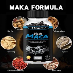 Maca Capsules 4:1 extract 1250 mg Enhance The Sex Drive Support men healthy