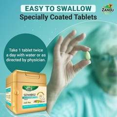 Zandu Seniorz BoneStrength Tabs | Natural Calcium + D3 | BMD Support | 60s h854