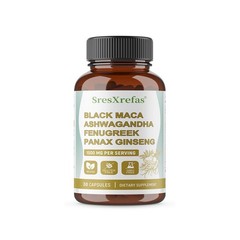 Black Maca With Fenugreek Enhance Memory And Energy Gmo Free 30/60/120 Capsules
