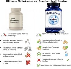 Ultimate Nattokinase Supplement with 12,000 FU of Nattokinase (Max Strength),…