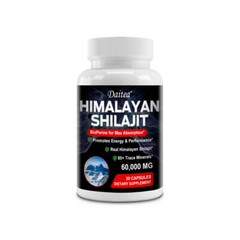 Himalayan Shilaji 2000mg BioPerine for Max Absorption Boost Energy 30/60/120Caps
