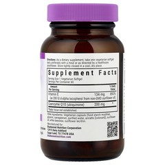 Bluebonnet Nutrition CoQ10 200 mg 60 Veggie Softgels Egg-Free, Fish Free,