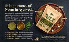 Neem Triple Complex T Cut Fresh Leaf Tea Blend Leaves Bark Flower 8 oz