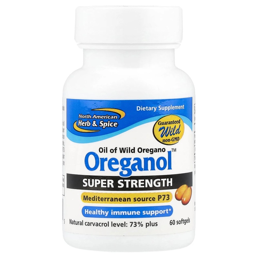 2 X North American Herb & Spice, Oreganol�, Super Strength, 60 Softgels
