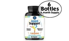 Joint Health w/ Joint Support with Turmeric and Glucosamine, 6-Pack