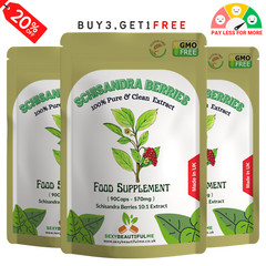 Schizandra Berry Capsules 5700mg- 100% Natural & Strong-Vegan capsules