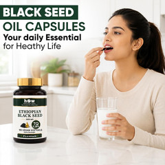Black Seed Oil Capsules 1000mg 5.28% TQ Cold Pressed Vegan 90 Softgels