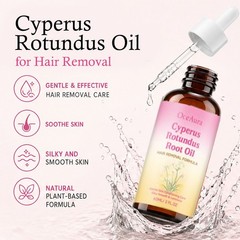 1-10 Pack Cyperus Rotundus Oil for Hair Removal Reducing Body Hair Growth 60ml