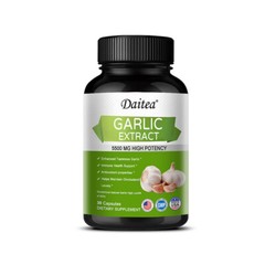 Unflavoured Garlic Capsules – 5500 mg – High Dose – Non-GMO