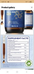 MaxuraFit Organic Maca Root Liquid Drops Herbal Tincture Vanilla 2 fl oz