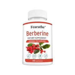 Berberine 2000 Mg 30/60/120 Capsules Heart Health & Immunity, Non-GMO