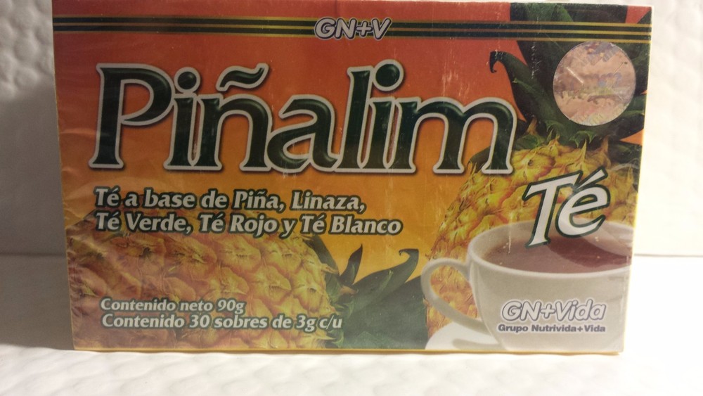 PINALIM TEA 30 BAGS WITH PINEAPPLE FLAX GREEN RED & WHITE TEA 12/2026 SEALED