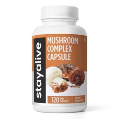 2 Pack STAY ALIVE Mushroom Complex 1000mg Lions Mane Reishi Chaga 240 Vegan Pill