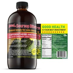 Amenazel Organic Soursop Bitters, 16 fl oz 16 Ounce (Pack of 1), Clear