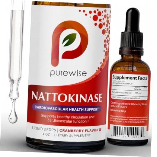 Nattokinase Liquid Supplement, 100 mg (2,000 FU) Per Serving — Circulation &