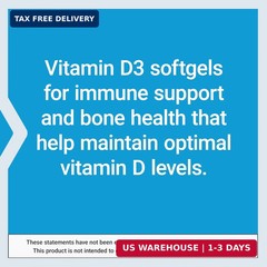 Life Extension Vitamin D3 25 mcg (1000 IU), Immune System Support, Bone Health