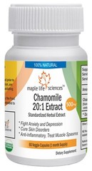 Chamomile Flower Extract Capsules (Matricaria Recutita) APIGENIN For Anxiety