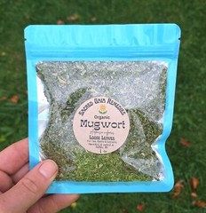 Organic Mugwort Dried Cut, Artemisia Vulgaris, 100% Premium Quality