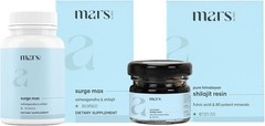 Mars – Surge Max – Ashwagandha & Shilajit – 60ct + Pure Himalayan Shilajit Resin