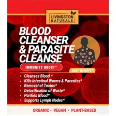 Organic BLOOD CLEANSER & PARASITE CLEANSE By Livingston Natural Herbal Lab