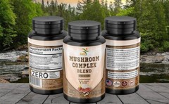 Mushroom Complex Supplement Capsules Mushrooms Lions Mane, Reishi, Turkey Tail