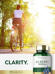 Bilberry Extract Capsules 3600mg | 150 Count | Vegetarian, Non-GMO | by Carlyle