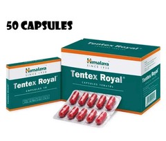 Himalaya Tentex Royal Capsules Ayurvedic Herbal Supplement 50 Caps Free Shipping