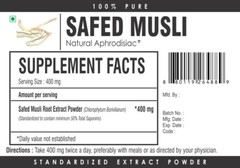 Safed White Musli Extract Powder 50% HIGH STRENGTH Chlorophytum Sexual Health