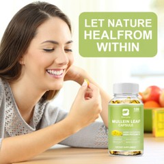 Mullein Leaf Extract 1000mg ,support Lung Cleanse Respiratory ,120 Capsules