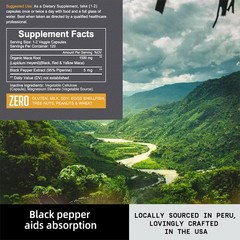 Black + Red+Yellow Maca Supplement For Men And Women Stamina Energy 120Capsules