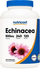 Nutricost Echinacea 800mg, 240 Vegetarian Capsules – 120 Servings
