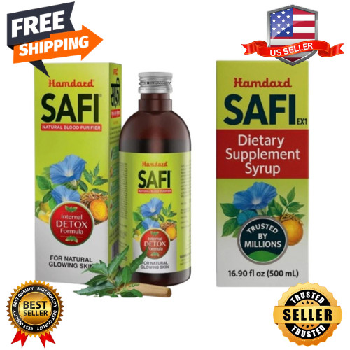 Hamdard Safi Blood Purifier Syrup For Acne Pimple Blemishes Rashes 500ml