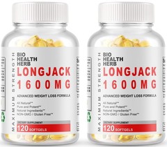 240 Softgels Longjack 1600 mg Longifolia Root Extract USA Made FREE Shipping