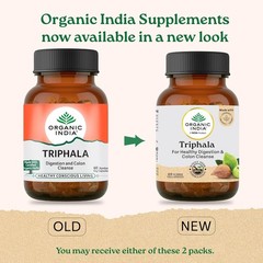 Organic India Triphala 60 Capsules Ayurvedic Digestive Gut Health Herbal 5 Pack