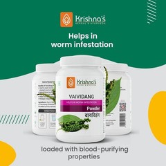 Krishna’s Vaividang (Embelia Ribes) Powder – (100 Gm)