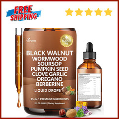 Parasite Cleanse Tincture/Extract-Wormwood,Black Walnut Hull, Clove,Best Quality