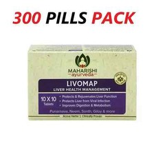 3 x Livomap Maharishi Ayurveda 300 Tabs ayurvedic Exp May 2027