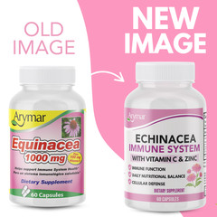 Arymar Equinacea 1000 mg + Vitamin C 60 Caps – Immune, Blood Pressure Support