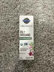 Garden of Life Organics OIL OF OREGANO Seasonal Drops Liquid Herbal Supplement