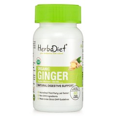 Organic Ginger Root Capsules – Digestion, Nausea, Stomach Settler – Gingerols