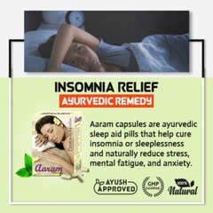 Supplements for Insomnia Problem Herbal Pills For Good Sleep 120 Aaram Capsules