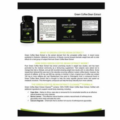 Spirulina Blue Green Algae Immune Support Green Coffee Weight Management 60 Caps