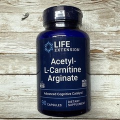ACETYL-L-CARNITINE ARGINATE CELL BRAIN HEALTH 90 Caps 620mg LIFE EXTENSION