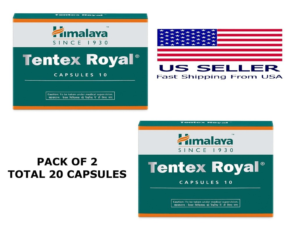 Tentex Royal Himalaya 10 Capsules USA Seller Free Shipping (Pack Of 2)