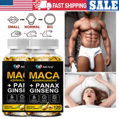 #1 BEST-MALE ENLARGER THICKER LONGER BIGGER 3″ GROWTH ENLARGEMENT 240 CAPSULES
