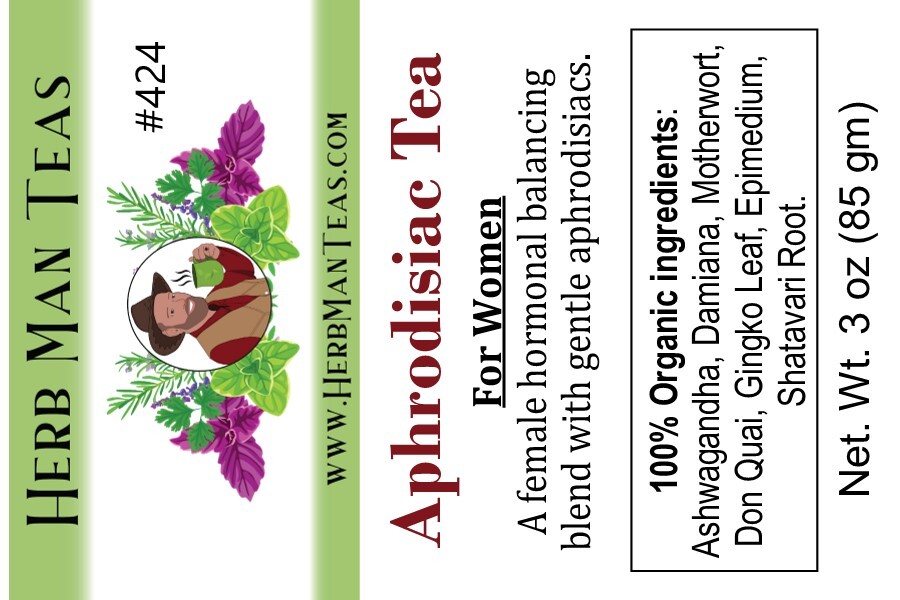 Aphrodisiac Tea for women- hormonal balancing with gentle Aphrodisiacs for women