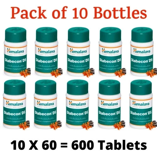 10 Packs X Himalaya Herbal DIABECON DS 60 Tabs, FREE & Fast SHIPPING expiry 2028