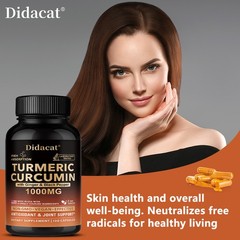 Turmeric Curcumin With Ginger & Black Pepper Joint Support 1000mg 30/60/120 Caps