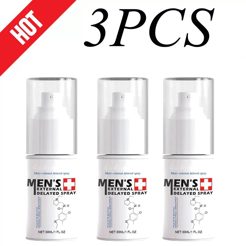 3PCS Male Delay Spray 60 Minutes Long Delay Ejaculation Enlargement Sex Products