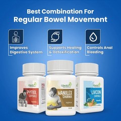 Ujwala Ayurvedashram Pymol + Livcon Capsule and Manulex Churna (Pack of 3)